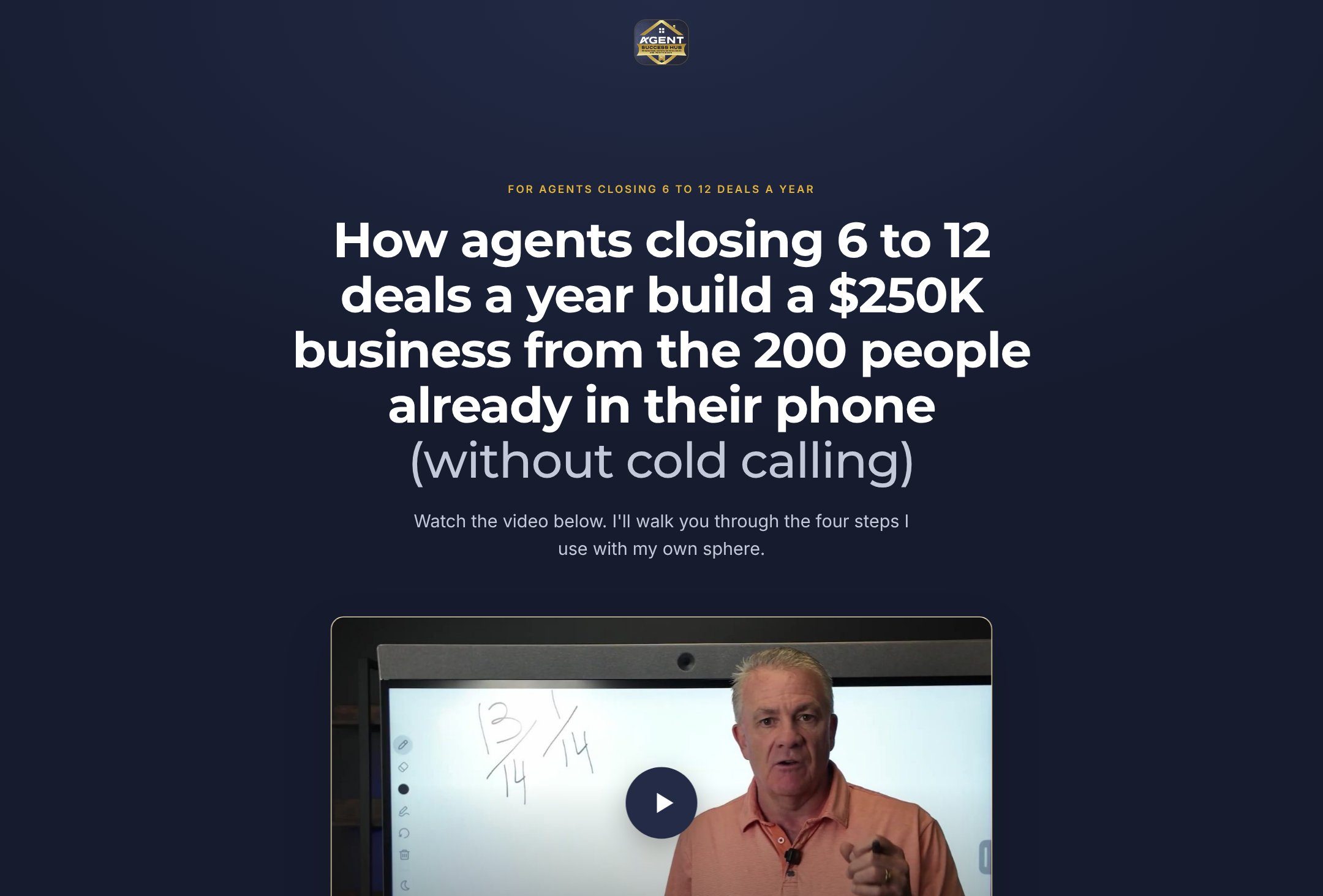 VSL sales page preview